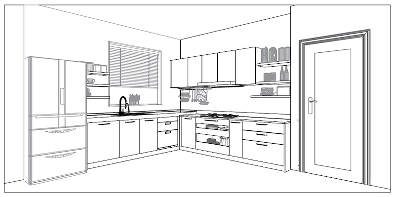 廚房格局 | L字型：靈活運用空間